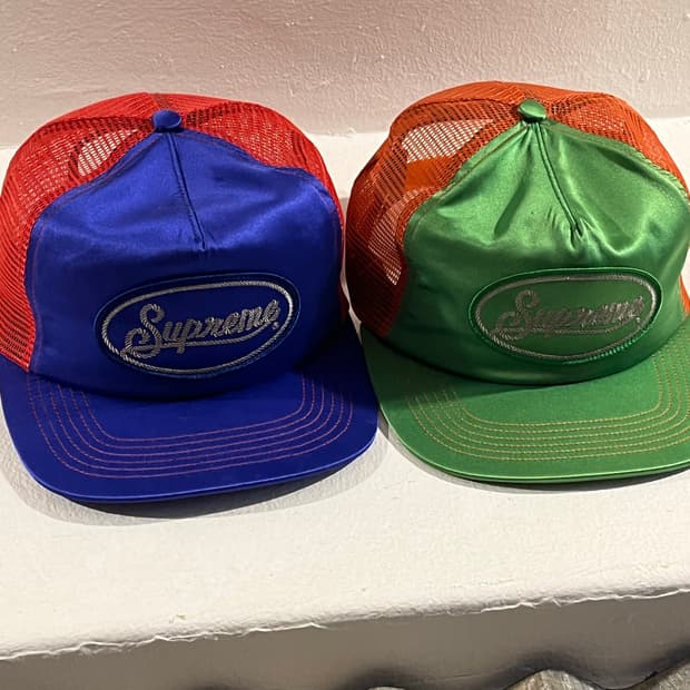 빈티지 슈프림 실크 메쉬 5패널