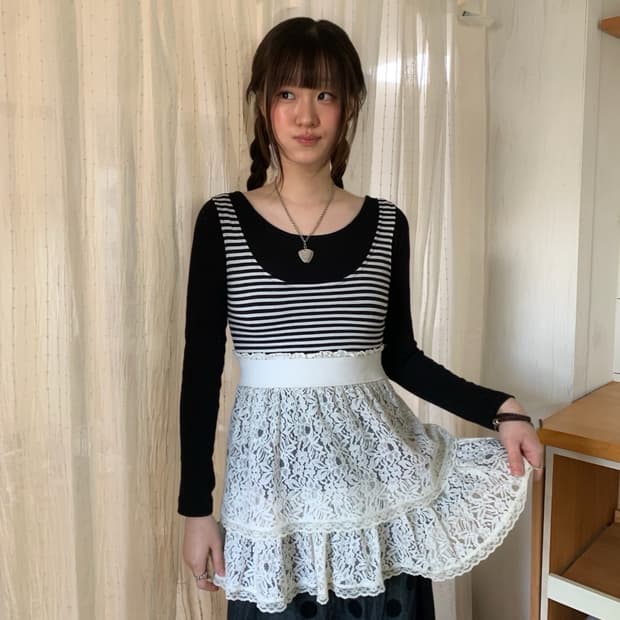 bye bye.. lace sleeveless