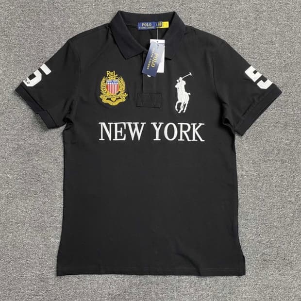 폴로 랄프로렌 블랙 뉴욕 반팔 카라티