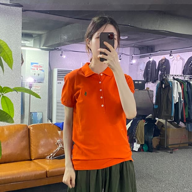 폴로 랄프로렌 오렌지 피케티 B1988