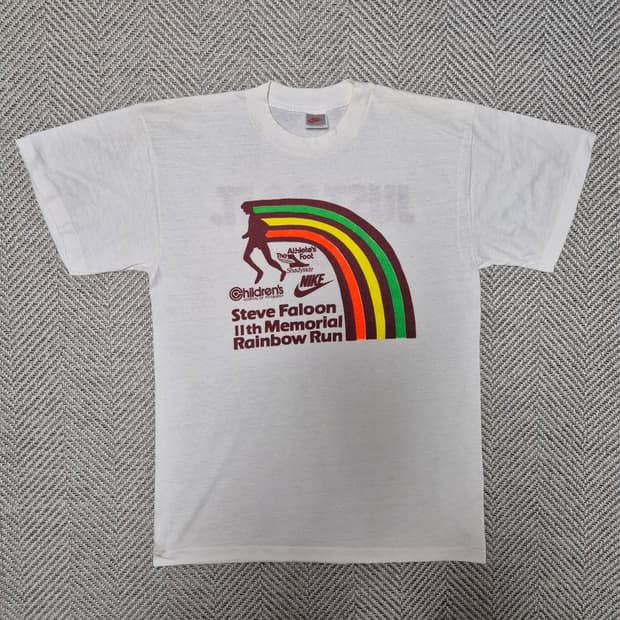 90s Nike 싱글스티치 프린팅 티셔츠 (XL)