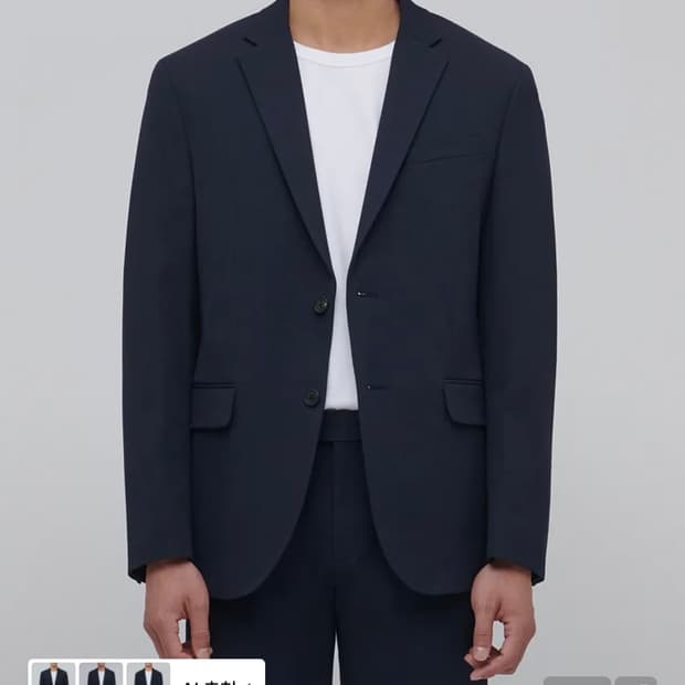 [L] 무신사 스탠다드 베이식 블레이저 네이비