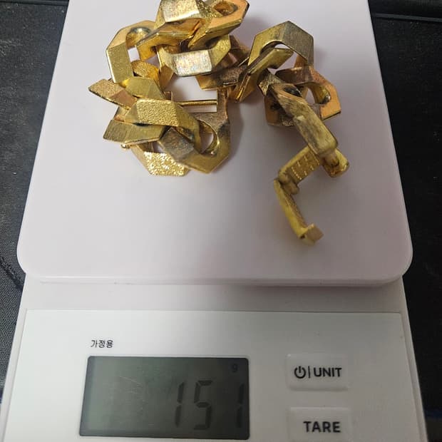 은팔찌 40돈 팝니다 24k 도금 입니다