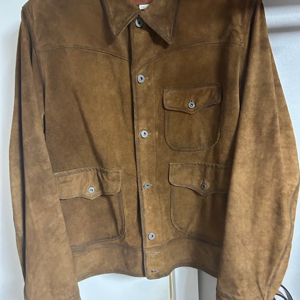 [XL] RRL 러프아웃 스웨이드 자켓