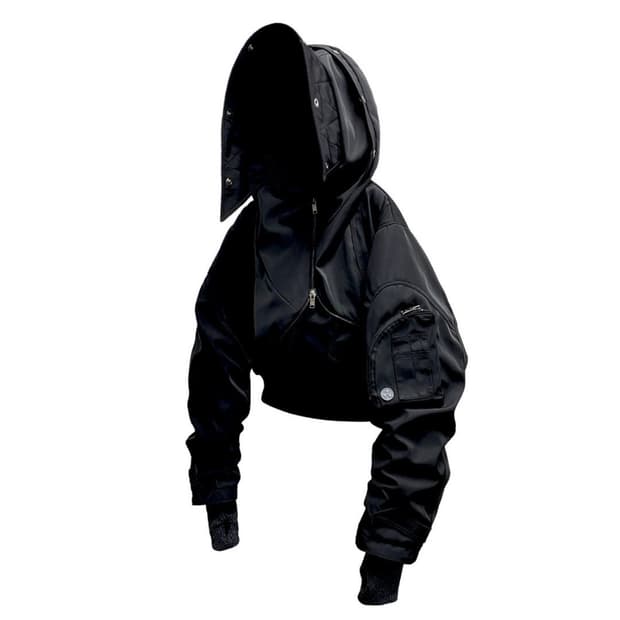 디퍼런티스 크롭 봄버 자켓 패딩