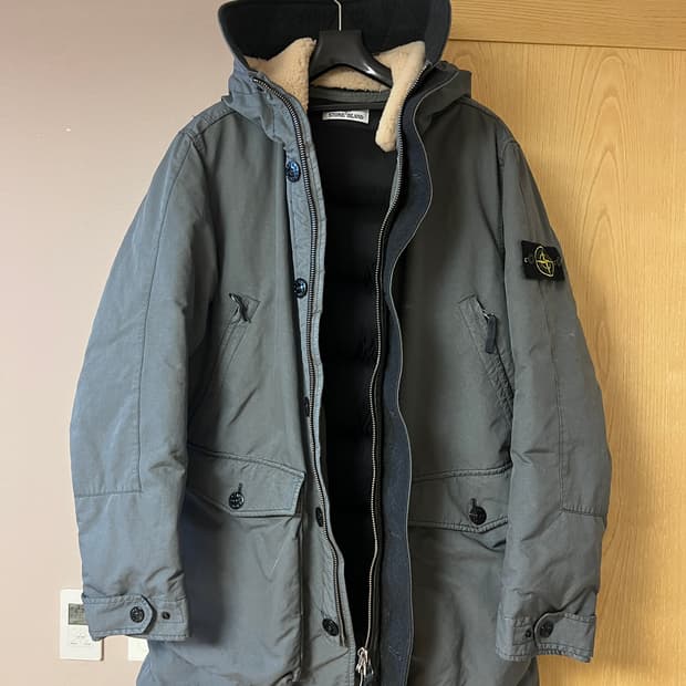 스톤아일랜드 다비드tc 양털 패딩