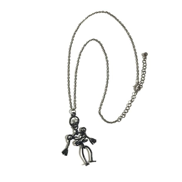 일본 빈티지 해골 목걸이 펑크 나나깔 고딕 고스 로리 키치 락시크 갸루
