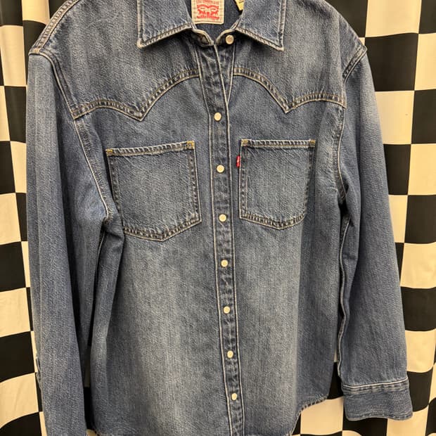 리바이스 웨스턴 데님 셔츠 처분 