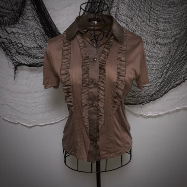 MICHEL KLEIN frill detail kara T