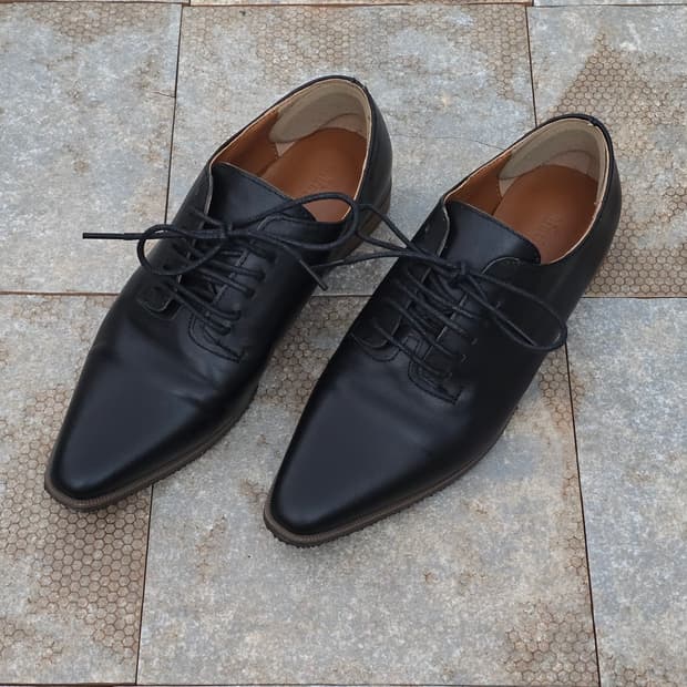 (225)마뗑킴 카우스킨 로퍼 구두