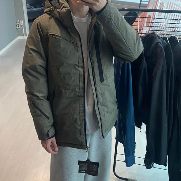 [새상품] 윌슨 롱 패딩 카키 100