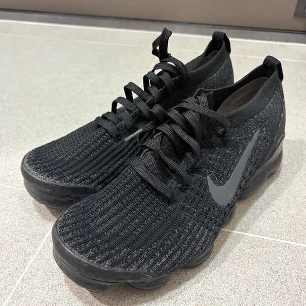 나이키 에어 베이퍼맥스 플라이니트 올블랙 / 265