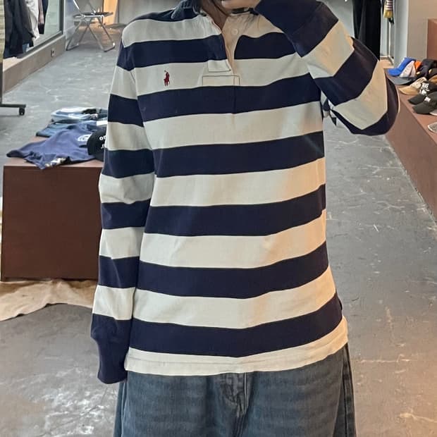 폴로 랄프로렌 스트라이프 럭비 셔츠 H2720
