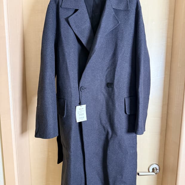 솔리드옴므 21fw 핸드메이드 로브코트 차콜 48