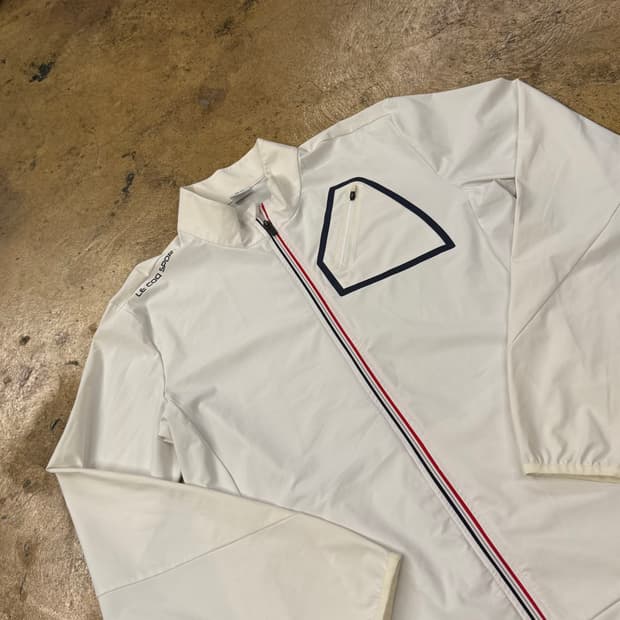 [정품/2XL] 르꼬끄 스포르 골프 자켓 화이트 b12