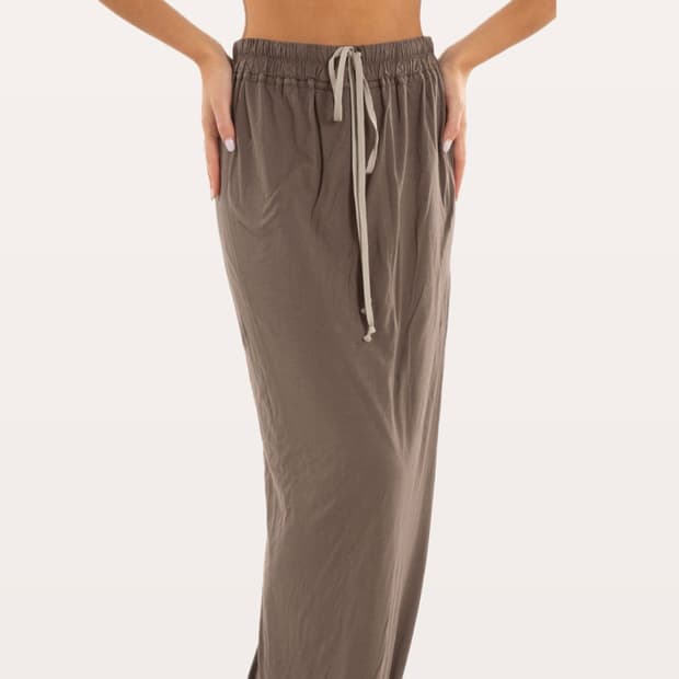 [S]릭오웬스 다크쉐도우 Pillar 스트링 스커트/브라운