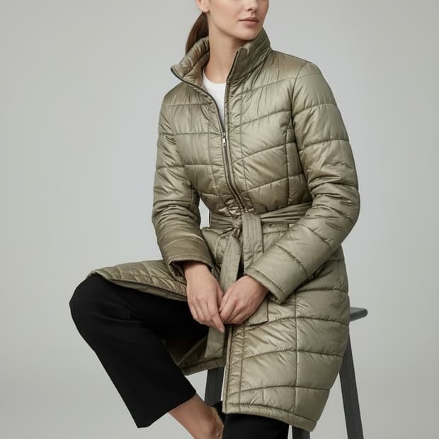 막스마라 벨티드 트렌치 롱패딩(40/55사이즈)