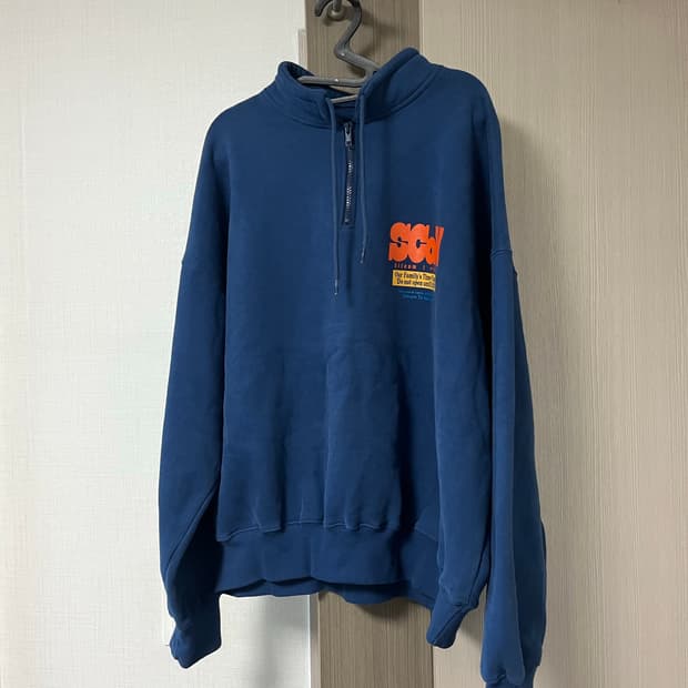 테켓 하프집업 맨투맨