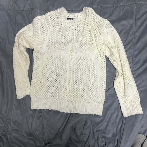 떠그 클럽 트라이벌 네트 니트 화이트 (2)