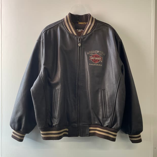 할리데이비슨 가죽 봄버자켓