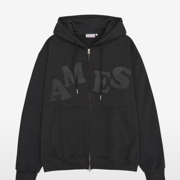 아메스 차콜 후드집업