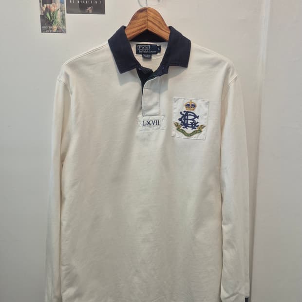 폴로 랄프로렌 럭비 티셔츠  L
사이즈 