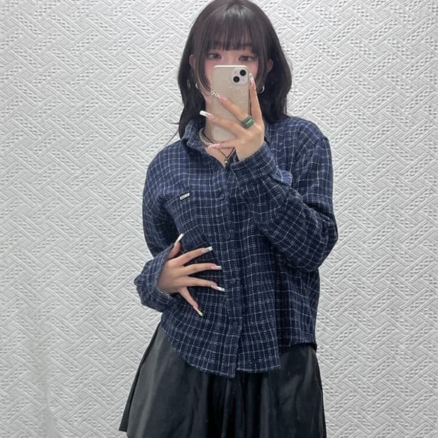 리 LEE 캐주얼 빈티지 포켓 체크 셔츠 95 C11297