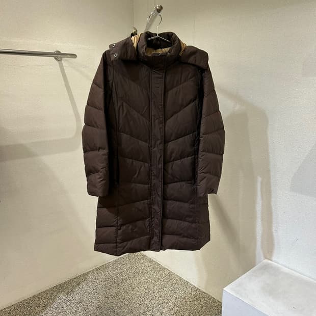 에디바우어 구스다운 후드퍼 롱패딩