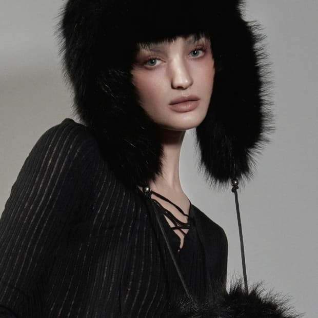 코베트 퍼 트루퍼 햇 블랙 