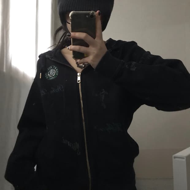 타미힐피거 패치디테일 후드집업