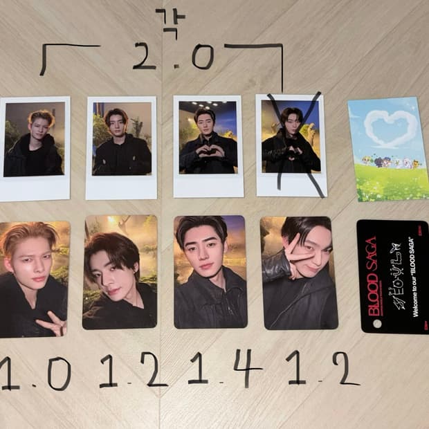 엔하이픈 블러드사가 럭드 포카 양도 판매