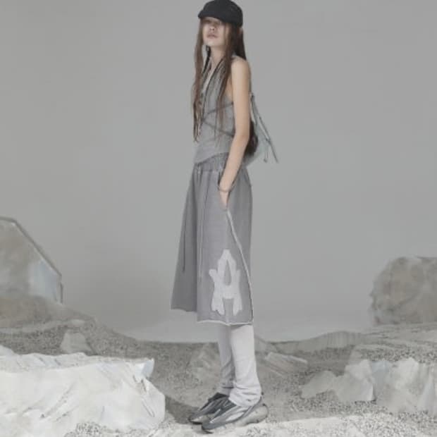 오호스(OJOS) Rough Cut Half Pants / Grey