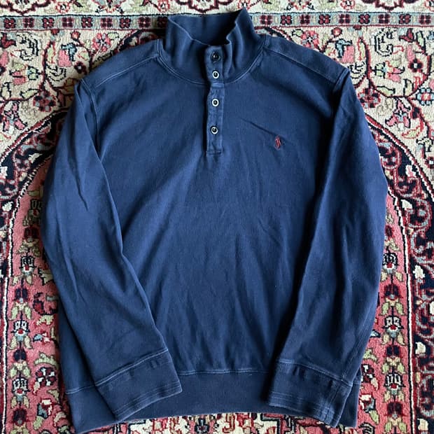 폴로 랄프로렌 하프 버튼 스웻셔츠
