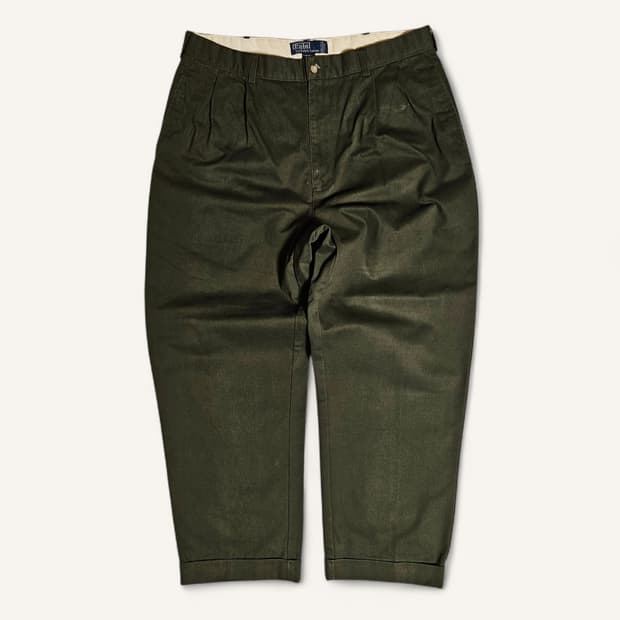 [36][폴로 랄프로렌]90's 하몬드 투플리츠 클래식 치노팬츠