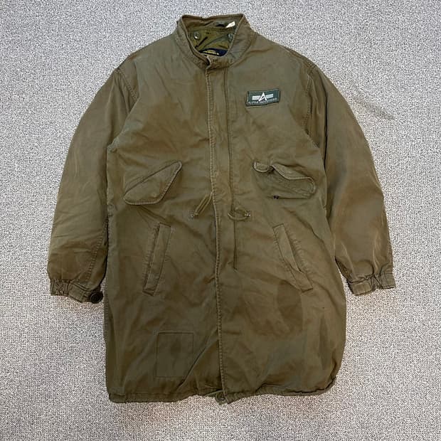 알파인더스트리 파카 카키