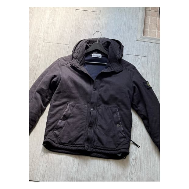 스톤아일랜드 스웻 워크 후드자켓