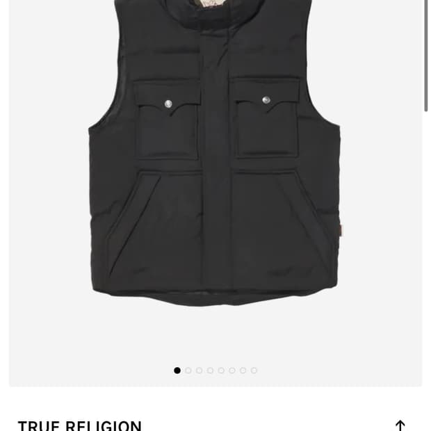 트루릴리젼 조끼 패딩