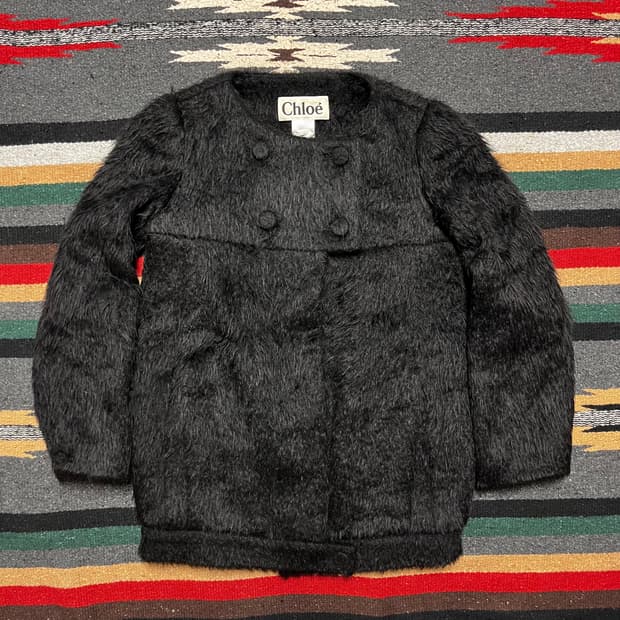 00’s chloe alpaga wool coat  