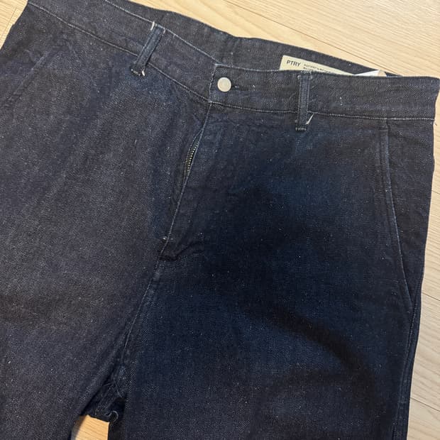 포터리 원워시드 테이퍼드 데님 블루 3