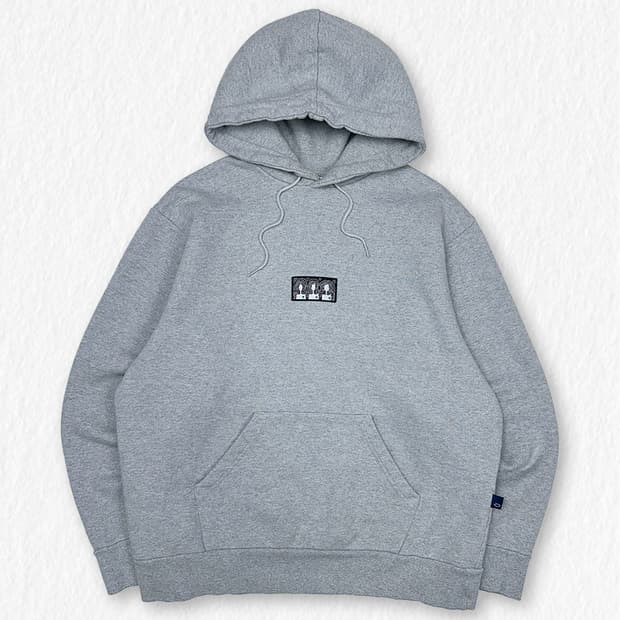 MMLG 헤비코튼 기모 후드티 그레이