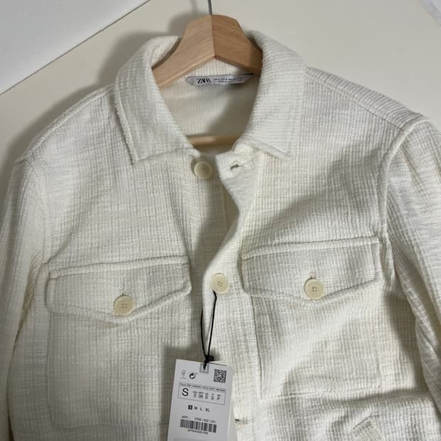 (새상품) 자라 자켓 화이트 s - 정가 99000원