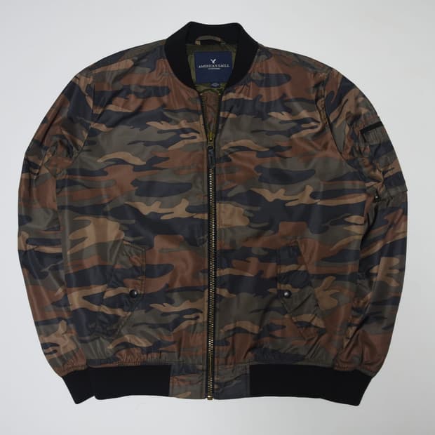 아메리칸 이글 카모 항공점퍼 S