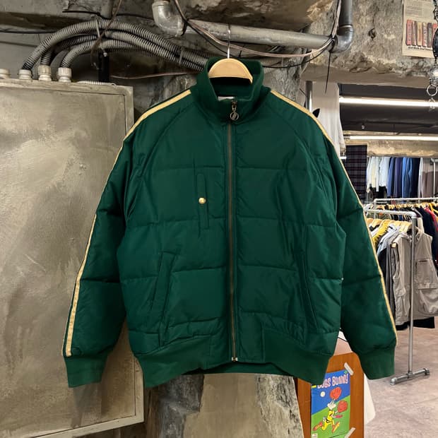 아디다스 올드스쿨 덕다운 패딩 자켓 그린 95 #csz2637