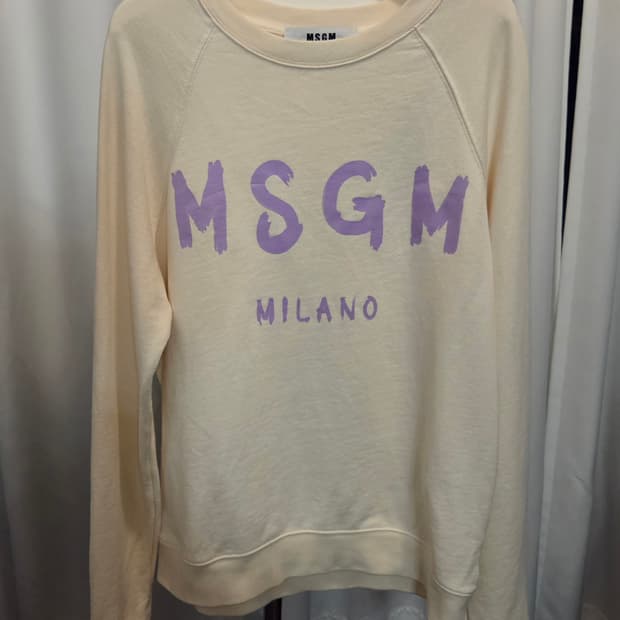 MSGM 브러쉬드 로고 스웨트셔츠