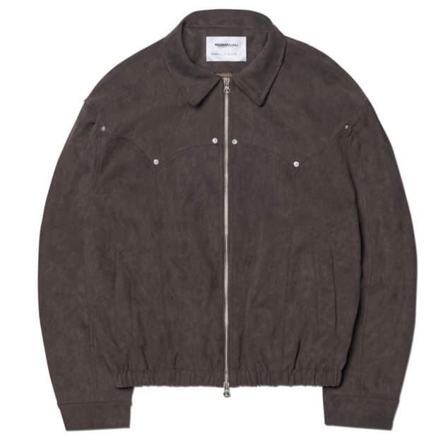 노메뉴얼 24FW 스웨이드 자켓 블랙 L