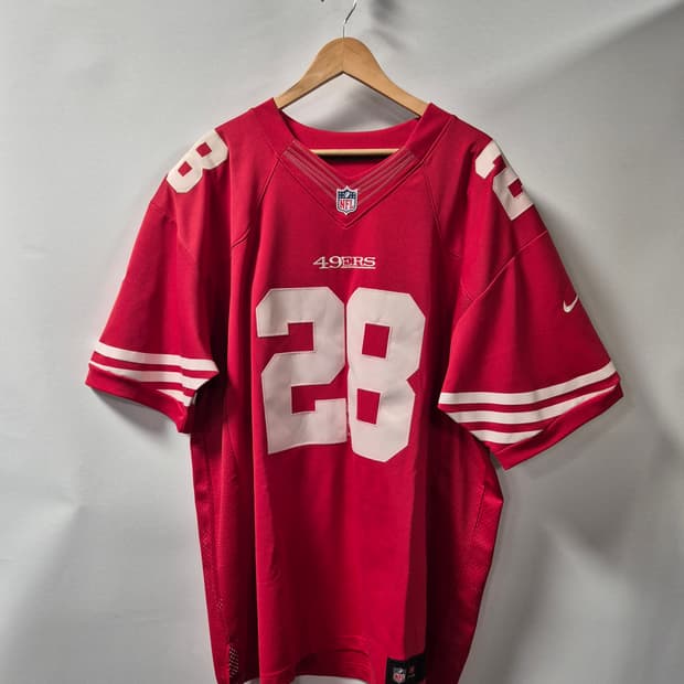 *무료배송*나이키 NFL 49ers Hyde28 유니폼 2XL(상태A급)