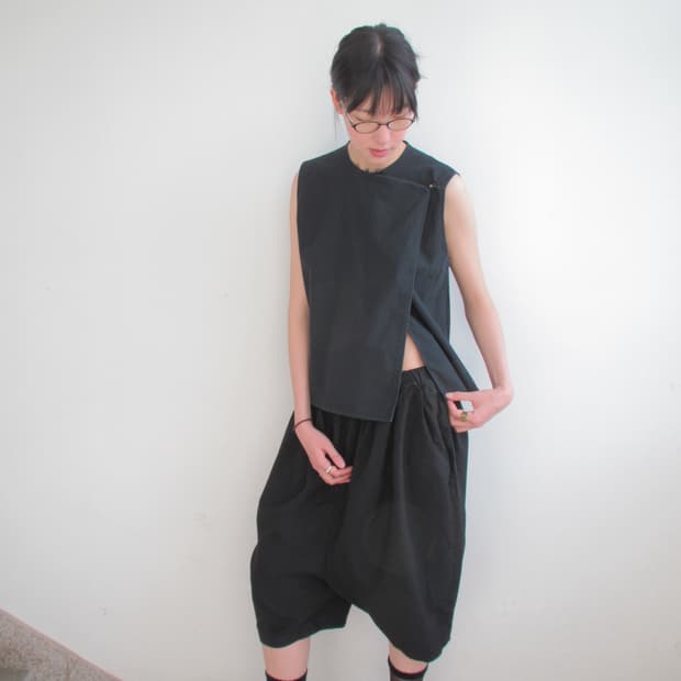 8-90s Comme des garcons bell button vest