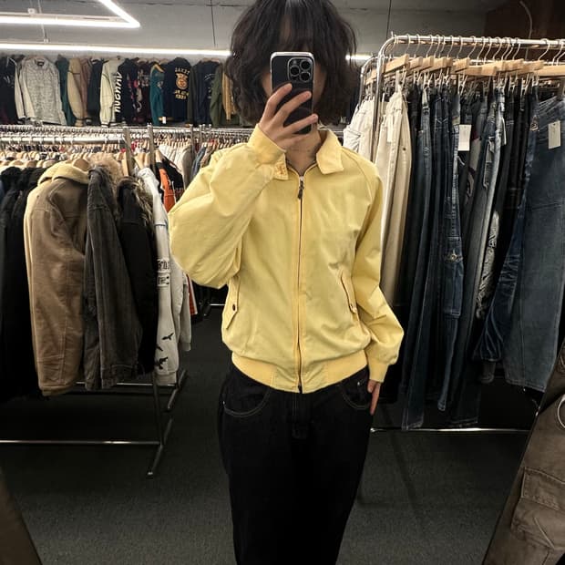 M)맥그리거 빈티지 옐로우 헤링턴 자켓