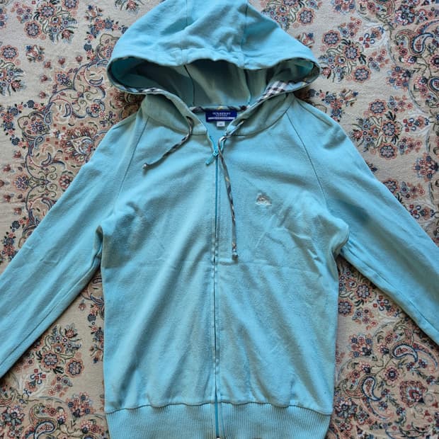 버버리 블루라벨 후드집업