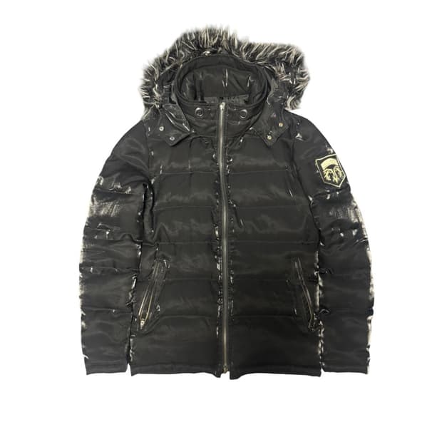Midas Down Jacket Double Zip Glossy Blac